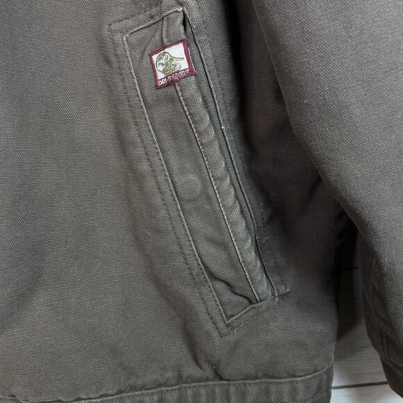 Dri-Duck Mens Brown Canvas Full Zip Work Jacket Flannel Lined Size L - Picture 7 of 15